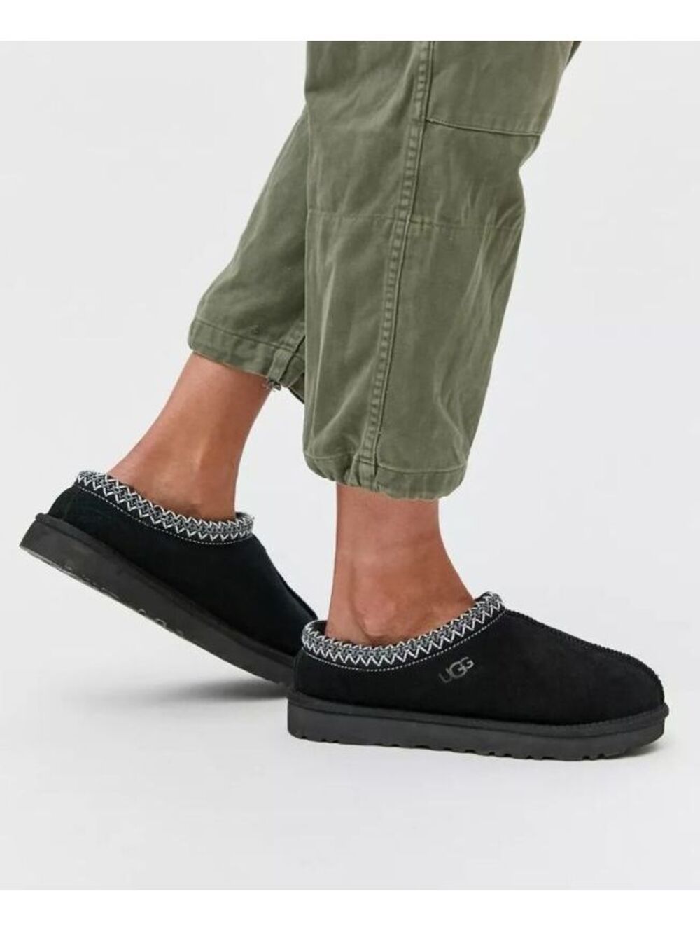 Size 7 - Women's UGG Tasman Black Suede Slippers